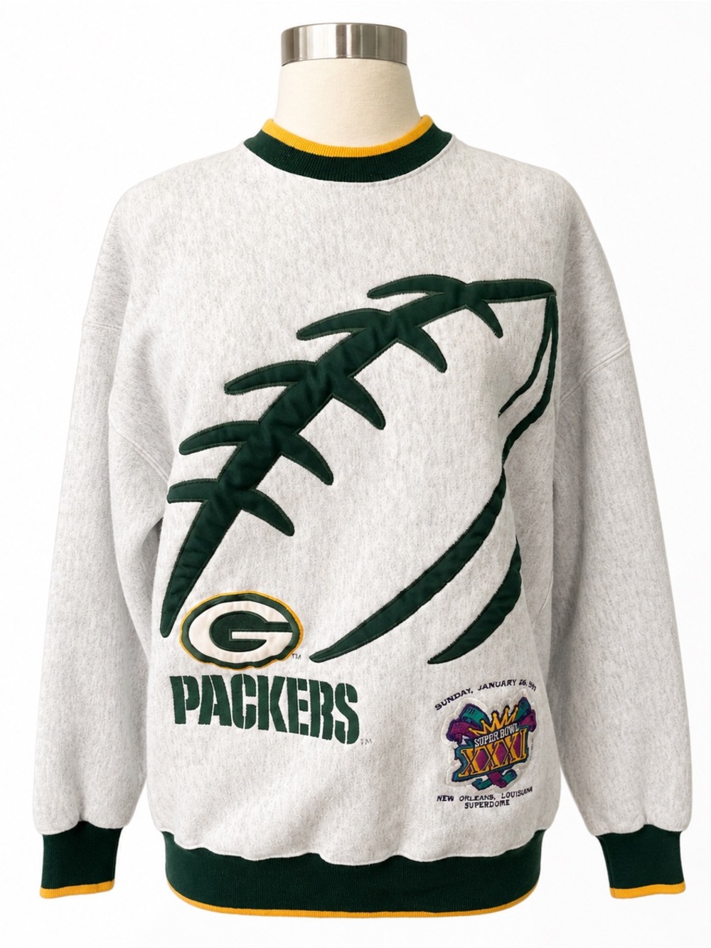 Vintage Packers Super Bowl XXXI Sweatshirt M 1997 NFL